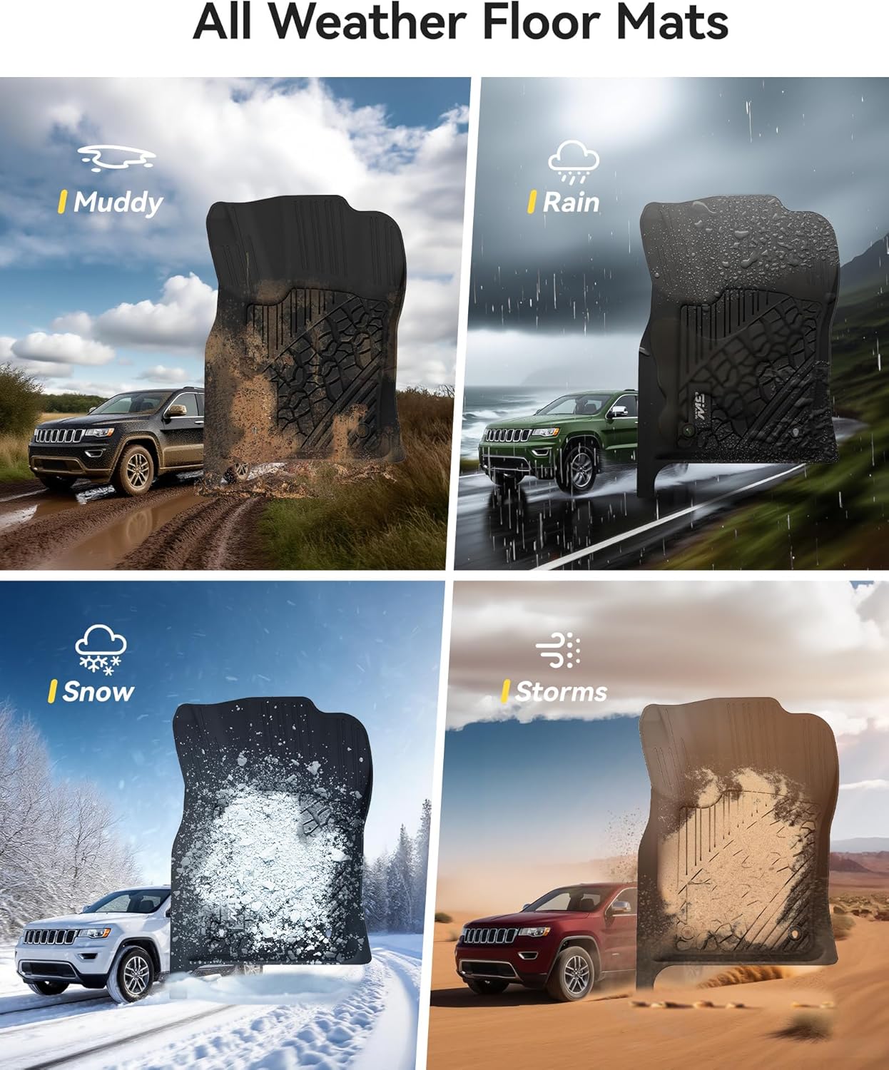 أدريان برو - دعاسات الأمامية سيارة جيب جراند شيروكي 2014-2020 / دودج دورانجو 2013-2026 - Image 11