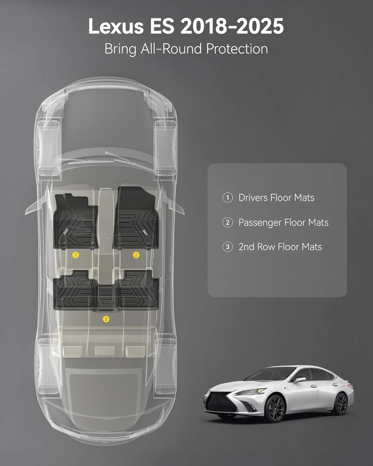 أدريان برو - دعاسات الأمامية سيارة لكزس ES لسنوات 2019-2026 / تويوتا أفالون لسنوات 2019-2026 - Image 3