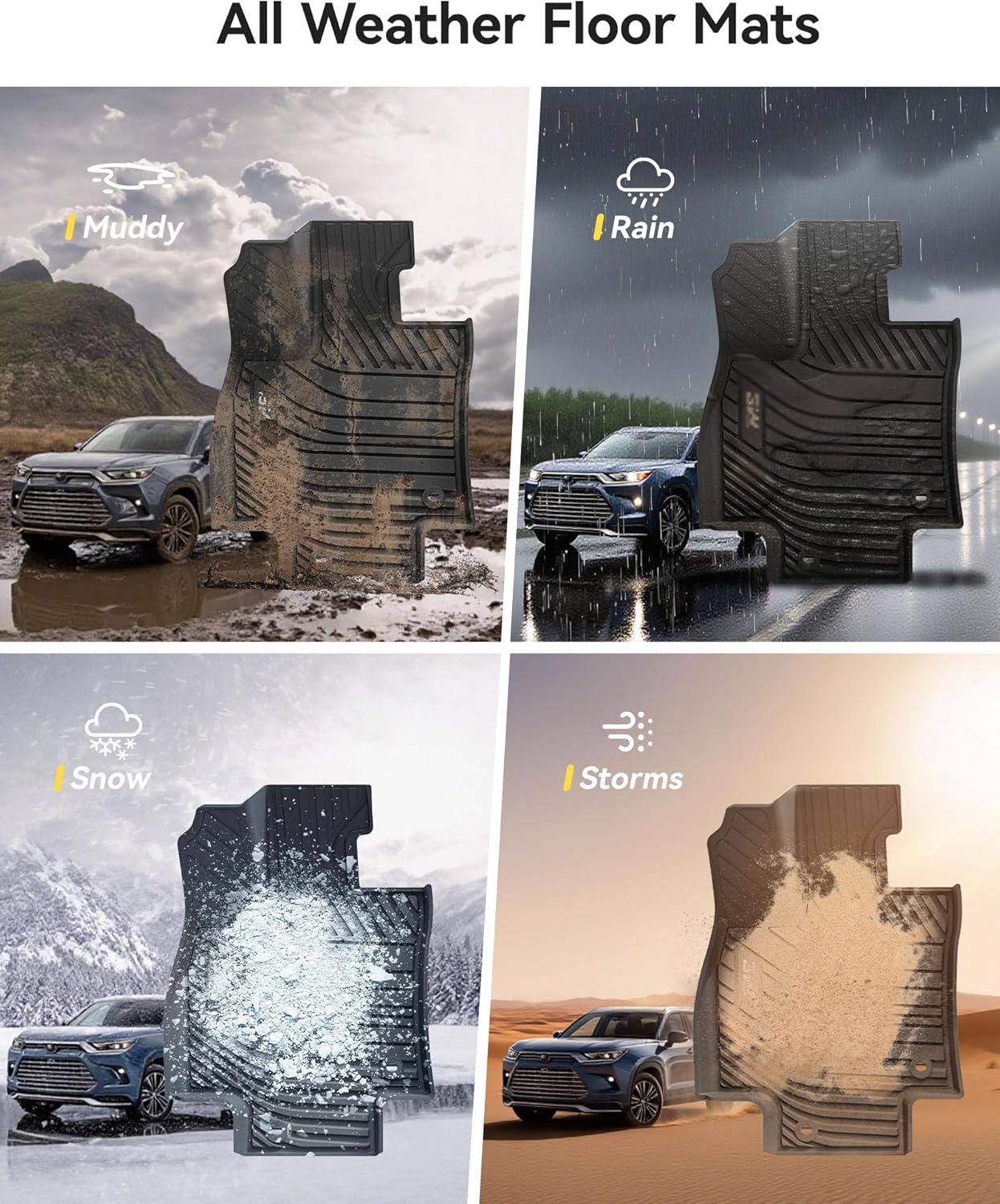 أدريان برو - دعاسات الأمامية سيارة تويوتا هايلاندر لسنوات 2021-2026 - Image 3